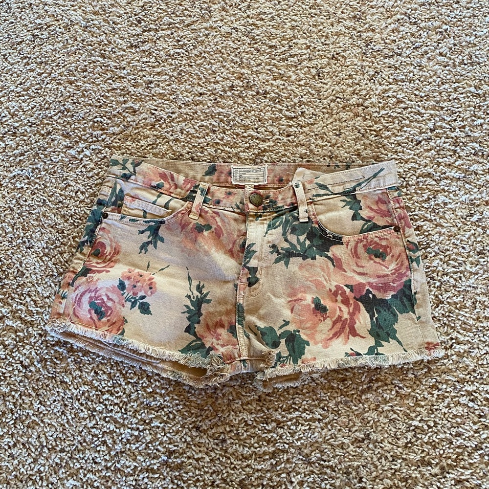Current/Elliott Floral Shorts